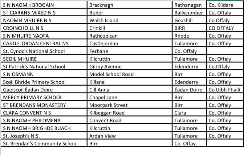 Big Offaly schools receive DEIS status in education shakeup Ireland Live