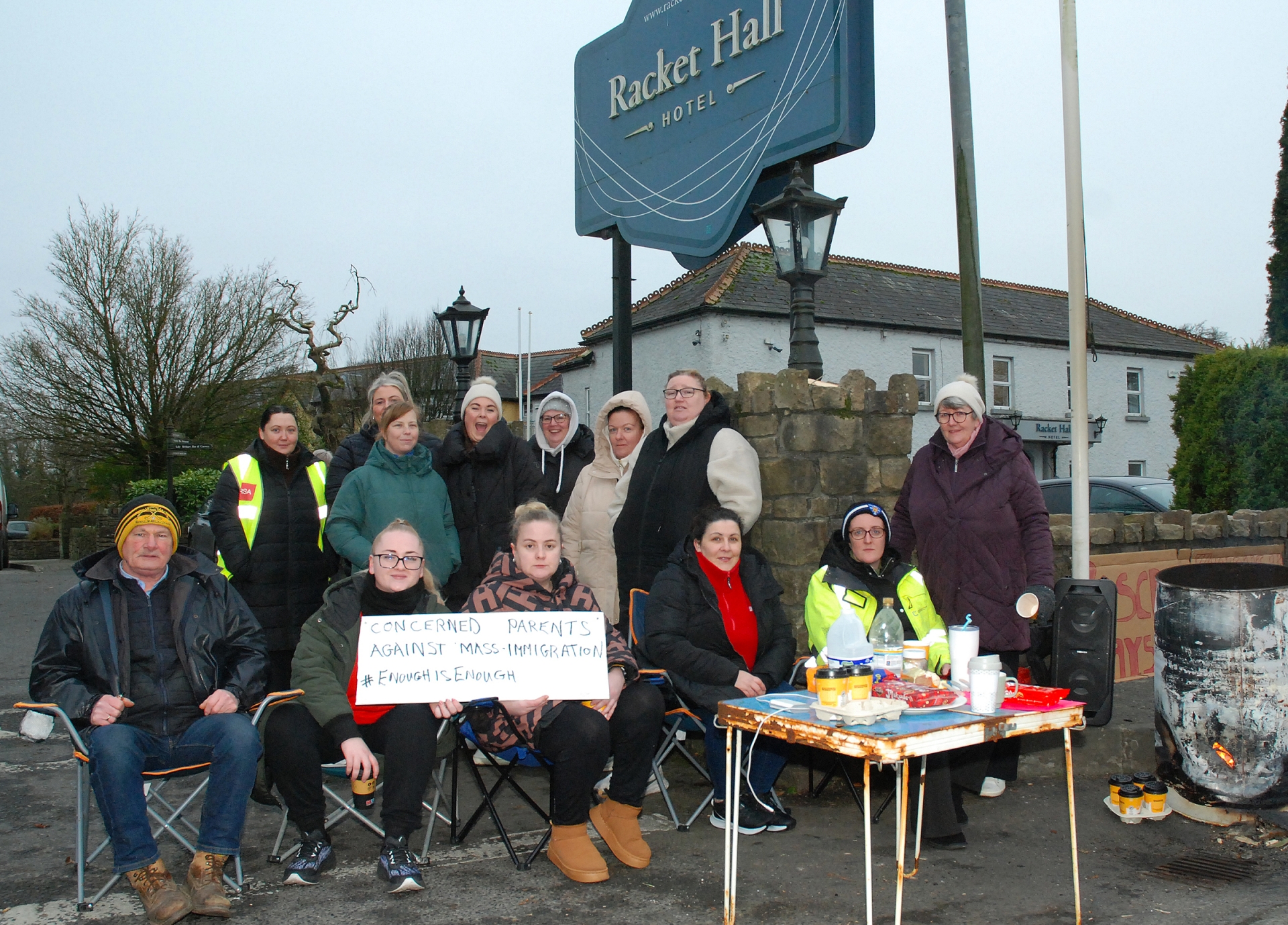roscrea racket hall asylum protest