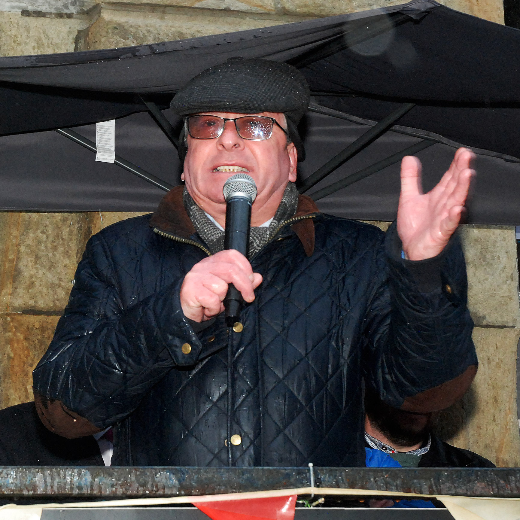 Mattie McGrath roscrea racket hall protest