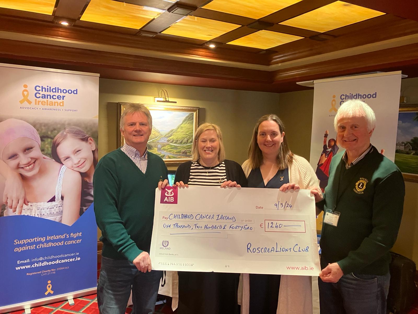 roscrea lions club childhood cancer