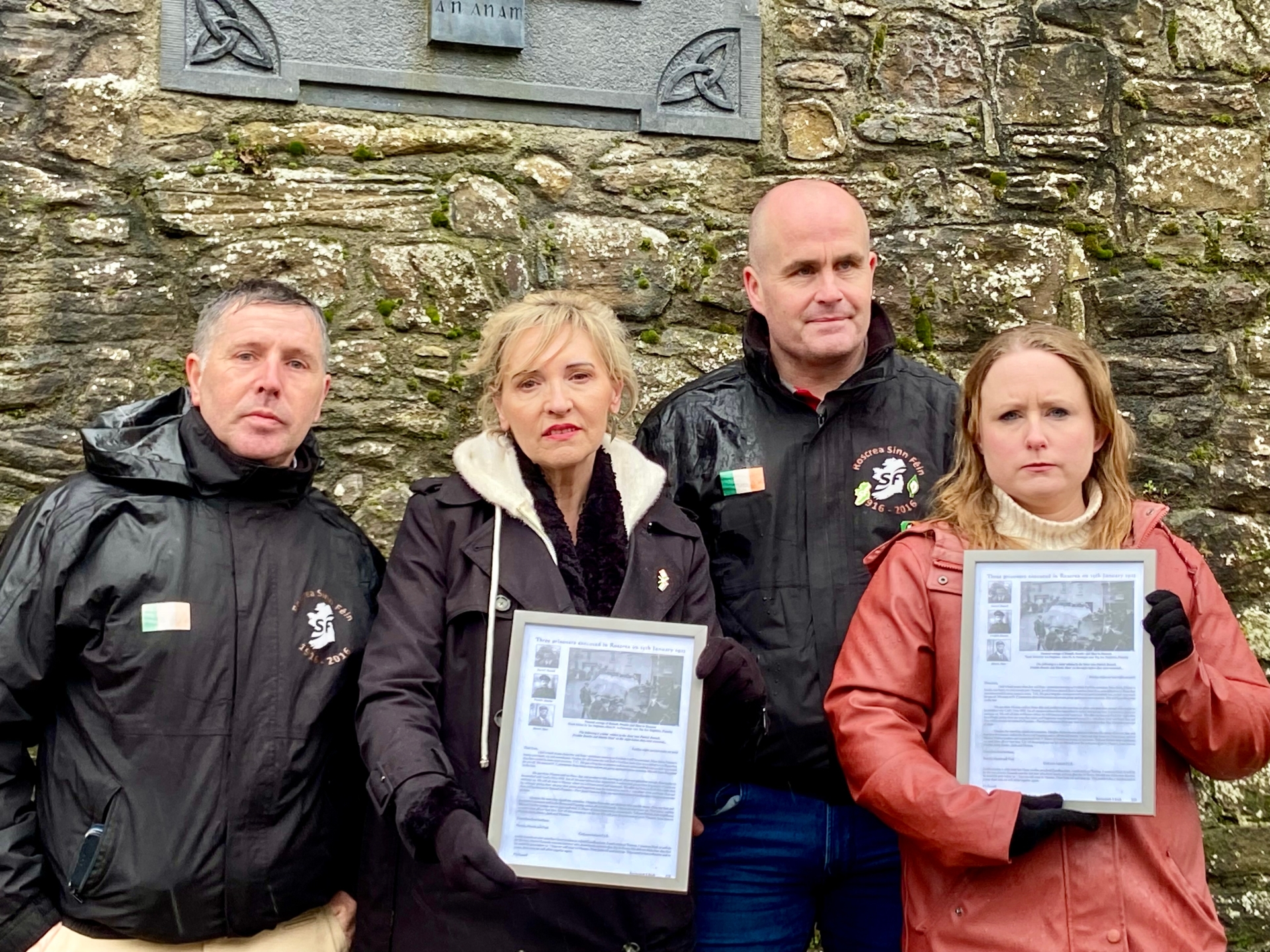 roscrea castle sinn fein commemoration